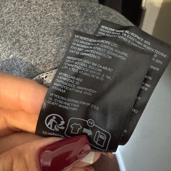 EUC Mens Unisex North Face Hoodie Sweatshirt Gray White logo Large - Picture 5 of 6